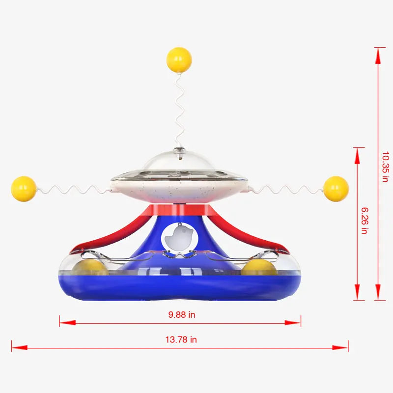 Jouet Multifonction Chat 🧠 Stimulation QI + Distributeur | 30cm