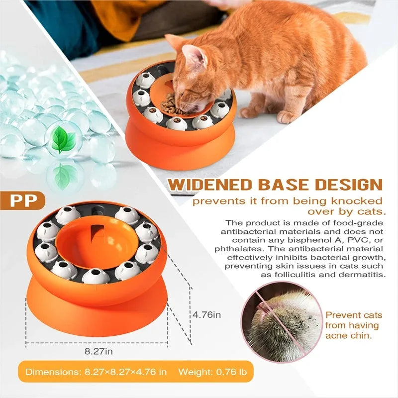 Gamelle Anti-Glouton Chat 🐾 Réduit Vitesse x10 + Santé